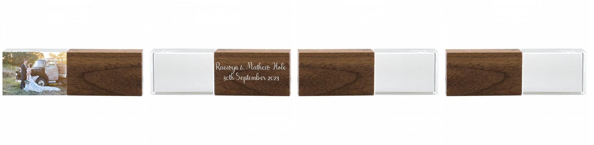 Crystal USB with Maple or Walnut Wood Lid The Photographer's Toolbox PD Custom Product  The Photographer's Toolbox