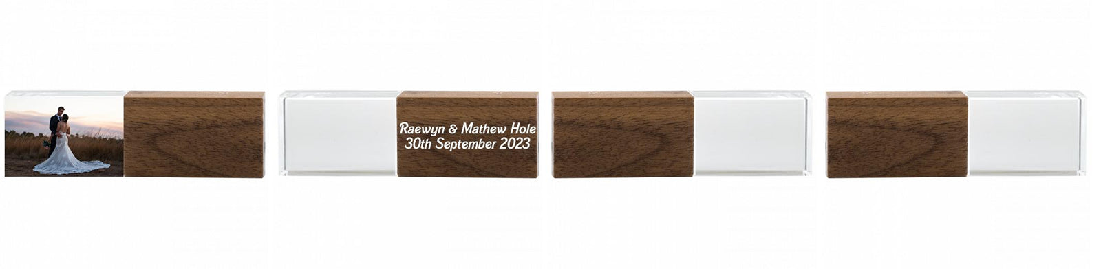 Crystal USB with Maple or Walnut Wood Lid The Photographer's Toolbox PD Custom Product  The Photographer's Toolbox