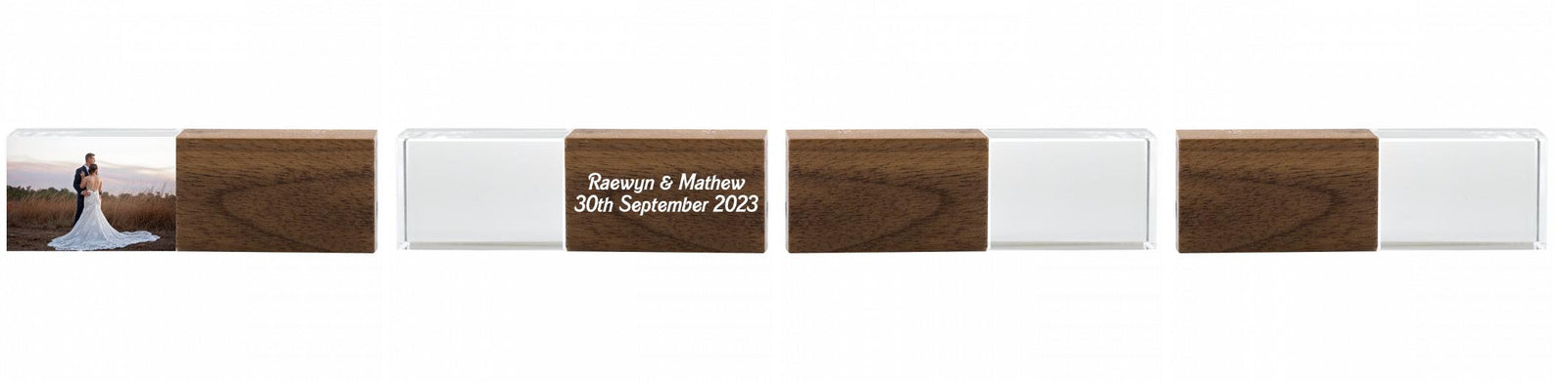 Crystal USB with Maple or Walnut Wood Lid The Photographer's Toolbox PD Custom Product  The Photographer's Toolbox