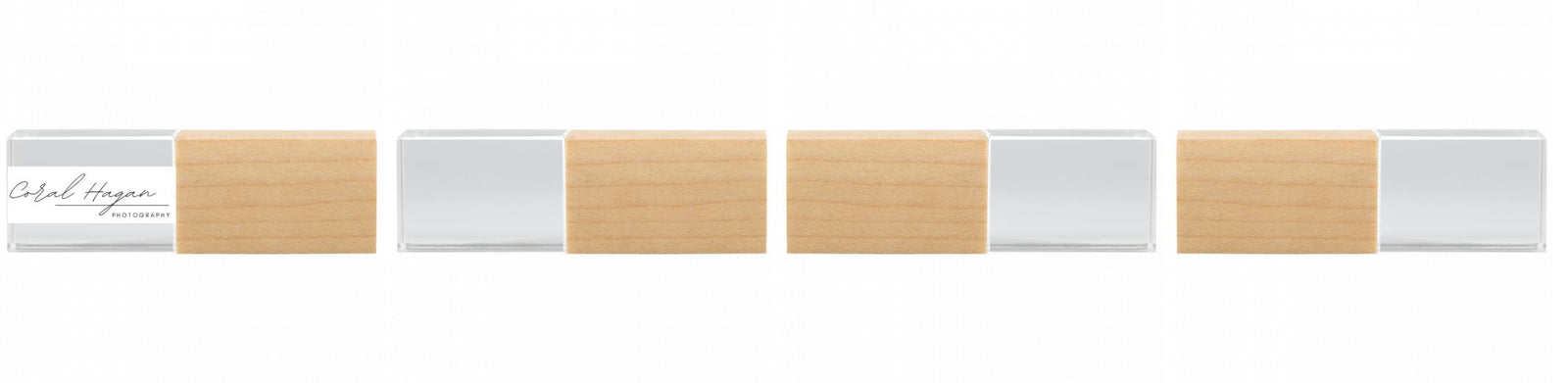 Crystal USB with Maple or Walnut Wood Lid The Photographer's Toolbox PD Custom Product  The Photographer's Toolbox