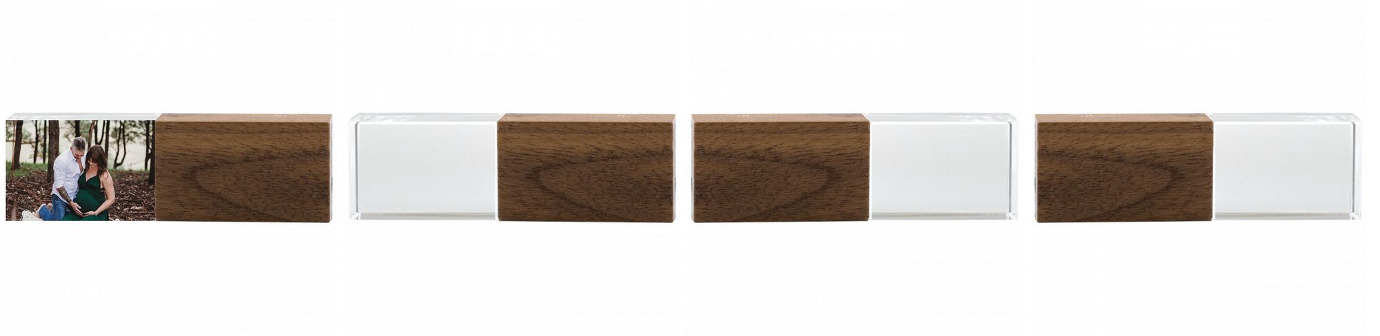 Crystal USB with Maple or Walnut Wood Lid The Photographer's Toolbox PD Custom Product  The Photographer's Toolbox