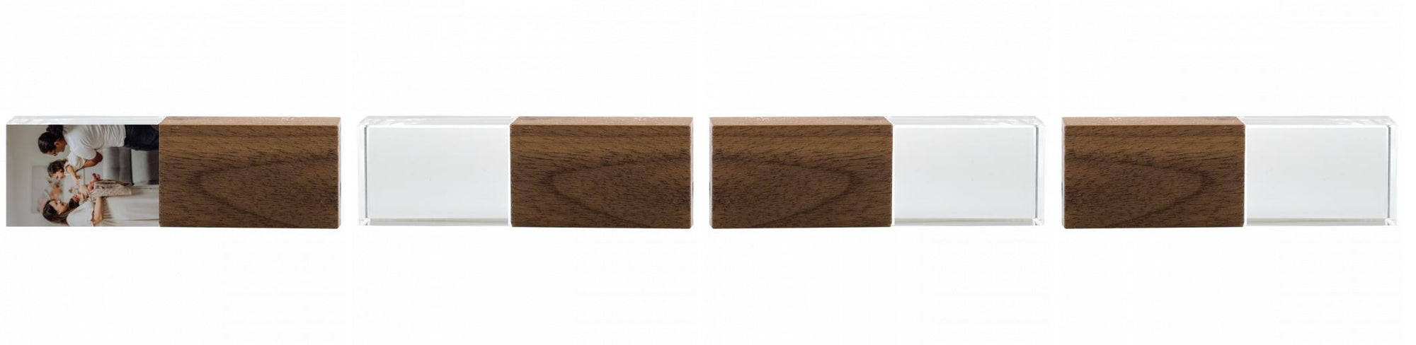 Crystal USB with Maple or Walnut Wood Lid The Photographer's Toolbox PD Custom Product  The Photographer's Toolbox