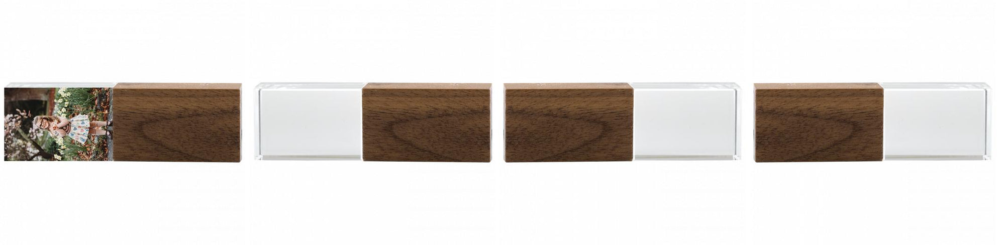 Crystal USB with Maple or Walnut Wood Lid The Photographer's Toolbox PD Custom Product  The Photographer's Toolbox