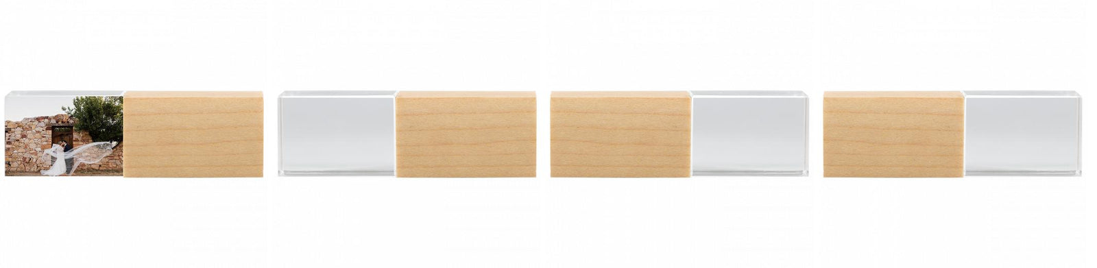 Crystal USB with Maple or Walnut Wood Lid The Photographer's Toolbox PD Custom Product  The Photographer's Toolbox