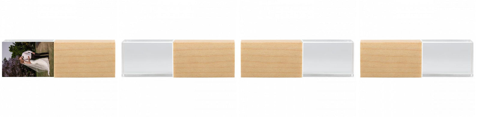 Crystal USB with Maple or Walnut Wood Lid The Photographer's Toolbox PD Custom Product  The Photographer's Toolbox