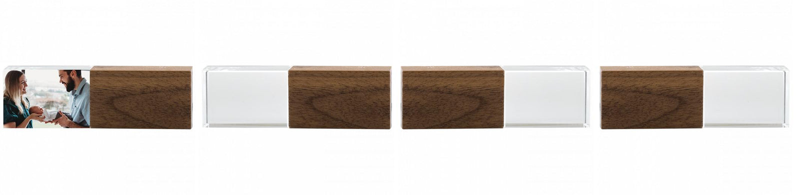 Crystal USB with Maple or Walnut Wood Lid The Photographer's Toolbox PD Custom Product  The Photographer's Toolbox