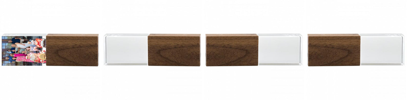 Crystal USB with Maple or Walnut Wood Lid The Photographer's Toolbox PD Custom Product  The Photographer's Toolbox