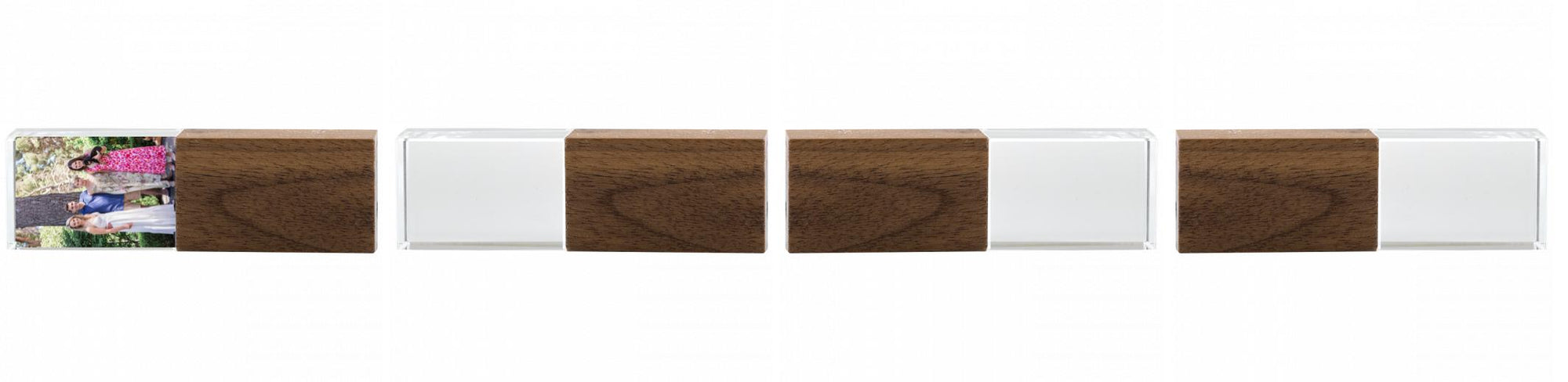 Crystal USB with Maple or Walnut Wood Lid The Photographer's Toolbox PD Custom Product  The Photographer's Toolbox