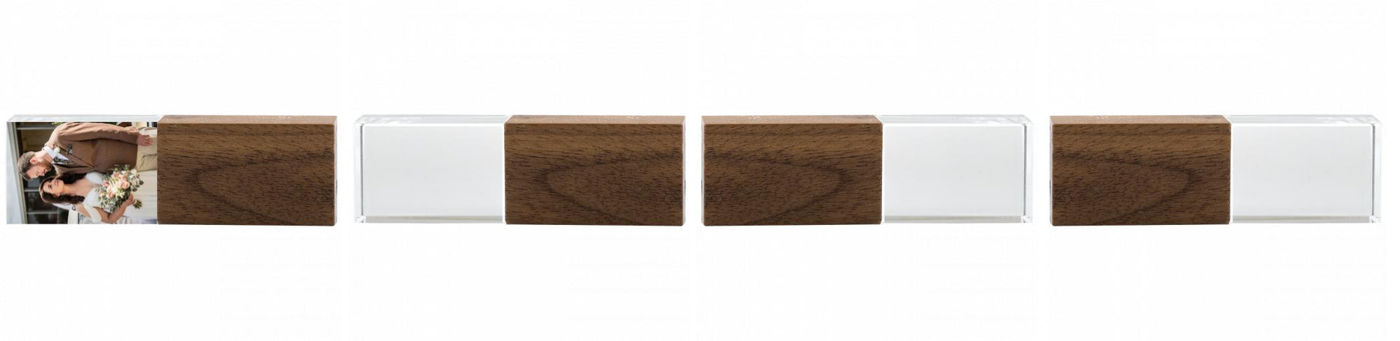 Crystal USB with Maple or Walnut Wood Lid The Photographer's Toolbox PD Custom Product  The Photographer's Toolbox