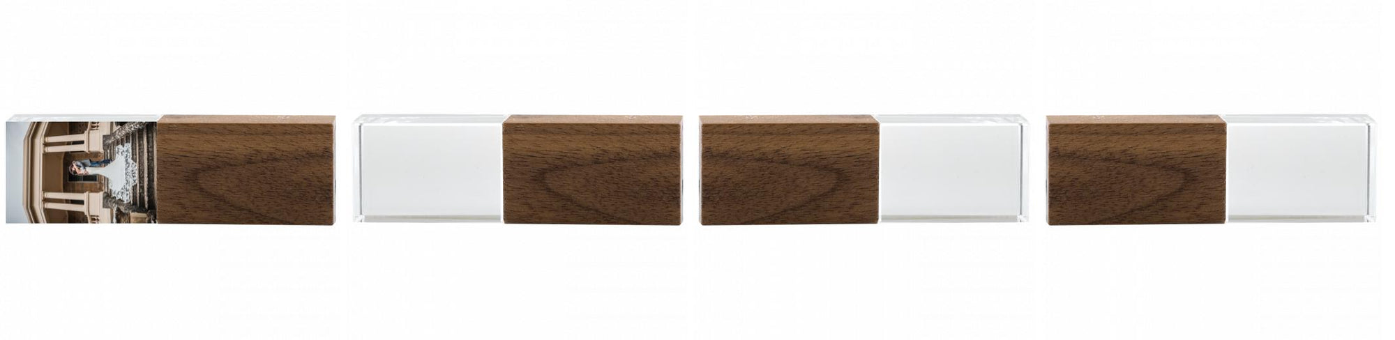 Crystal USB with Maple or Walnut Wood Lid The Photographer's Toolbox PD Custom Product  The Photographer's Toolbox