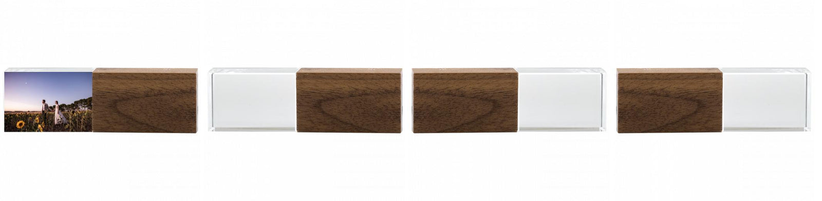 Crystal USB with Maple or Walnut Wood Lid The Photographer's Toolbox PD Custom Product  The Photographer's Toolbox