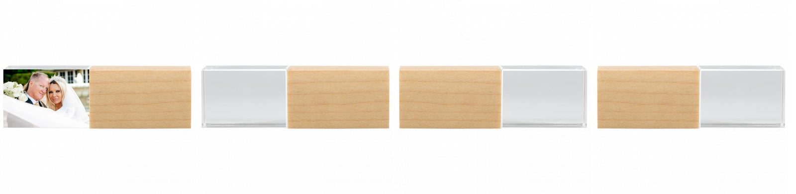 Crystal USB with Maple or Walnut Wood Lid The Photographer's Toolbox PD Custom Product  The Photographer's Toolbox