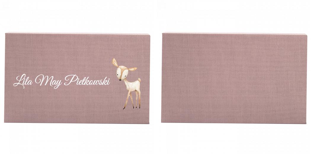 Fabric Print Box With 2 Areas - Can hold 6x4″ & 7x5″ photos. The Photographer's Toolbox PD Custom Product  The Photographer's Toolbox