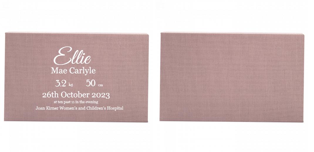 Fabric Print Box With 2 Areas - Can hold 6x4″ & 7x5″ photos. The Photographer's Toolbox PD Custom Product  The Photographer's Toolbox