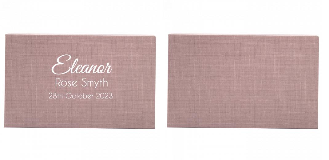 Fabric Print Box With 2 Areas - Can hold 6x4″ & 7x5″ photos. The Photographer's Toolbox PD Custom Product  The Photographer's Toolbox