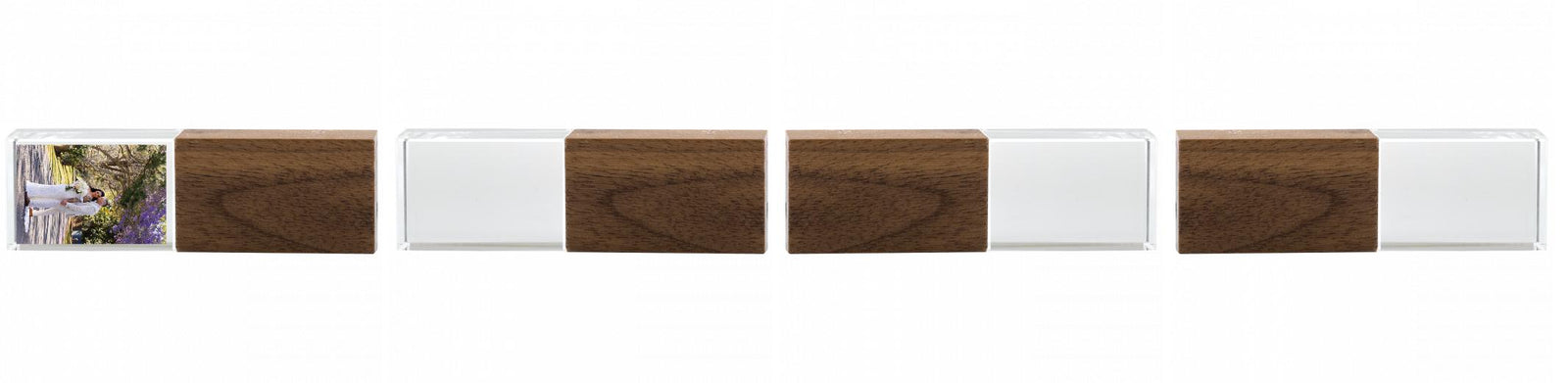 Crystal USB with Maple or Walnut Wood Lid The Photographer's Toolbox PD Custom Product  The Photographer's Toolbox