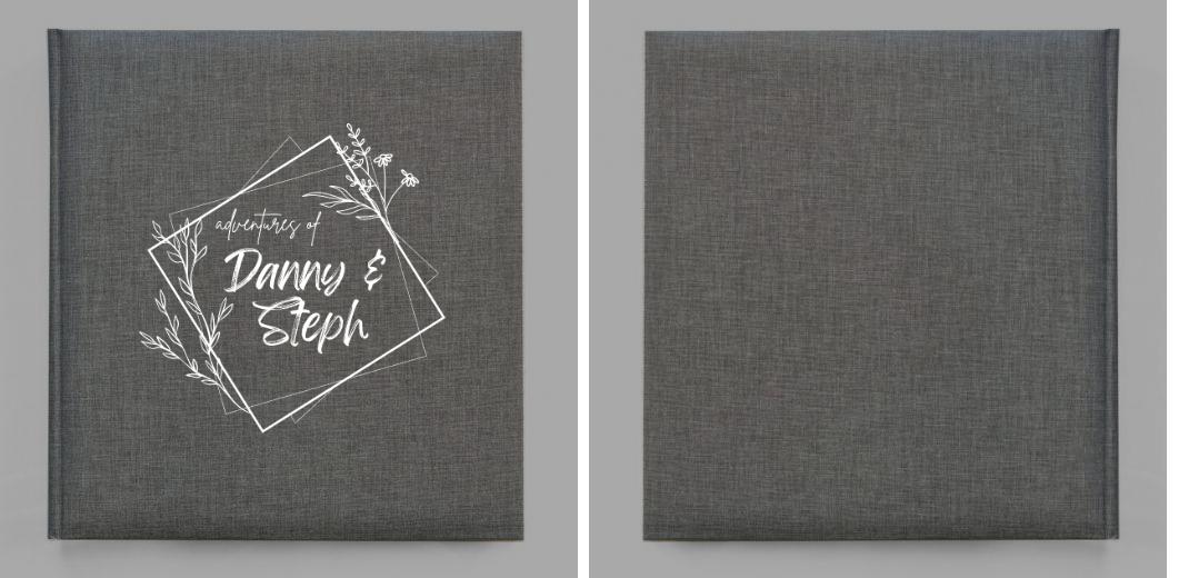 Dry Mount Photo Album - Grey Linen: 30 pages (60 Sides) The Photographer's Toolbox PD Custom Product  The Photographer's Toolbox