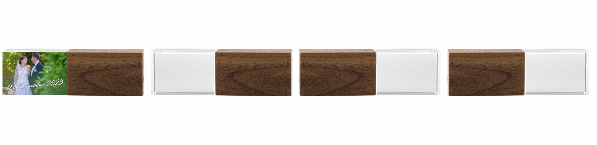 Crystal USB with Maple or Walnut Wood Lid The Photographer's Toolbox PD Custom Product  The Photographer's Toolbox