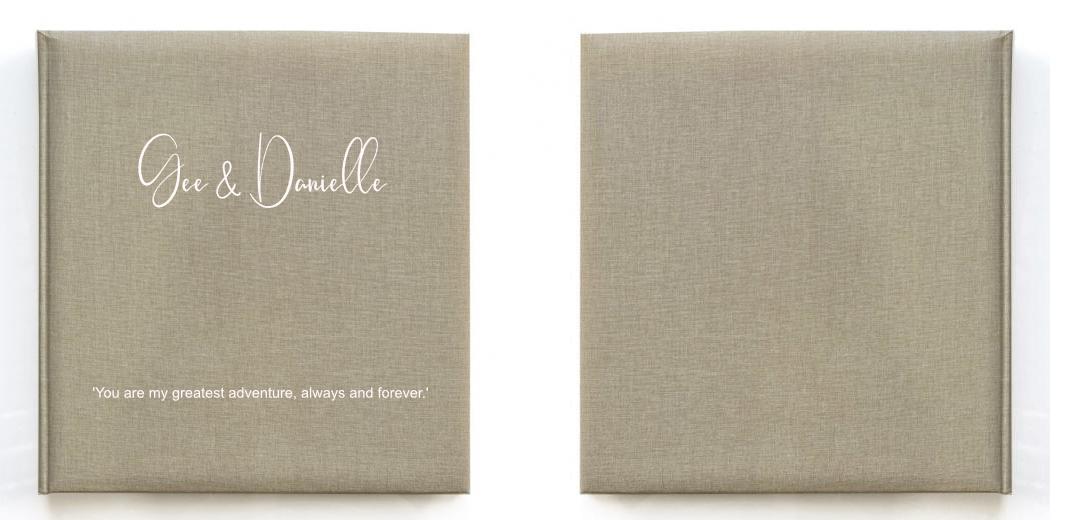 Dry Mount Photo Album - Tan Linen: 30 pages (60 Sides) The Photographer's Toolbox PD Custom Product  The Photographer's Toolbox