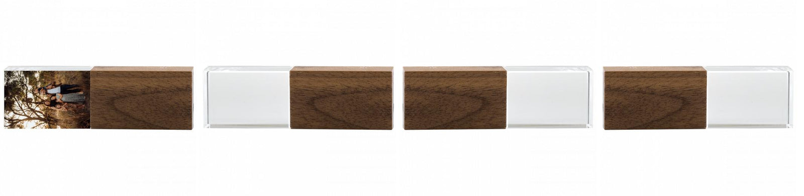 Crystal USB with Maple or Walnut Wood Lid The Photographer's Toolbox PD Custom Product  The Photographer's Toolbox