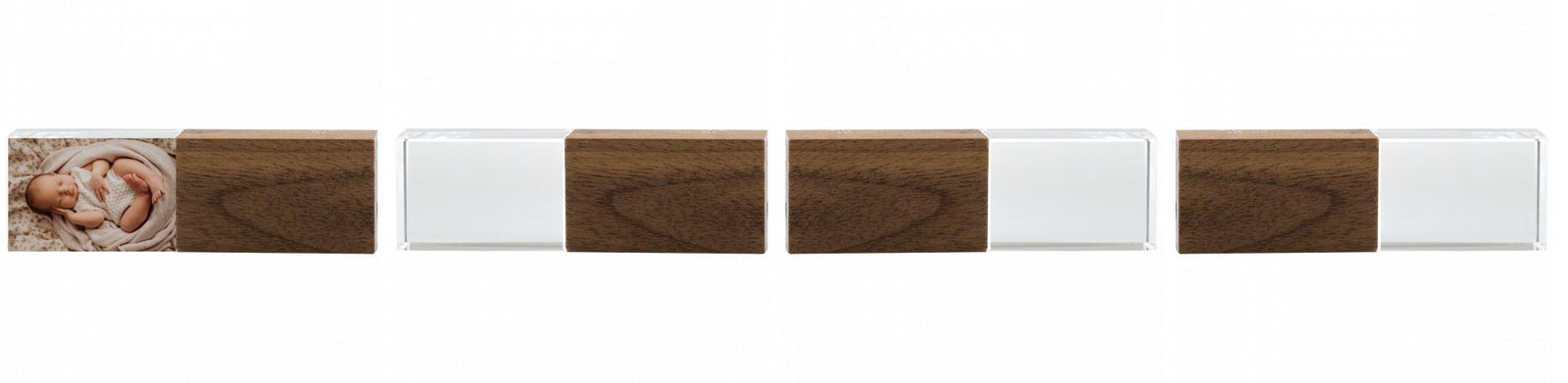 Crystal USB with Maple or Walnut Wood Lid The Photographer's Toolbox PD Custom Product  The Photographer's Toolbox