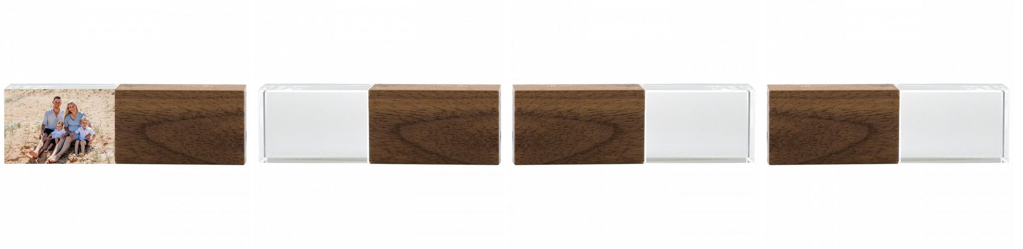 Crystal USB with Maple or Walnut Wood Lid The Photographer's Toolbox PD Custom Product  The Photographer's Toolbox