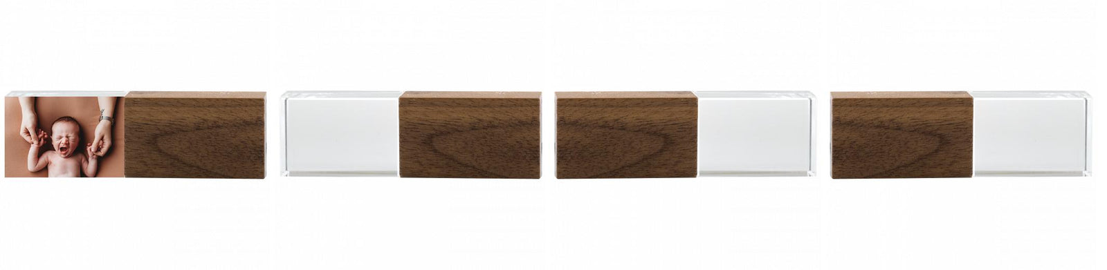 Crystal USB with Maple or Walnut Wood Lid The Photographer's Toolbox PD Custom Product  The Photographer's Toolbox