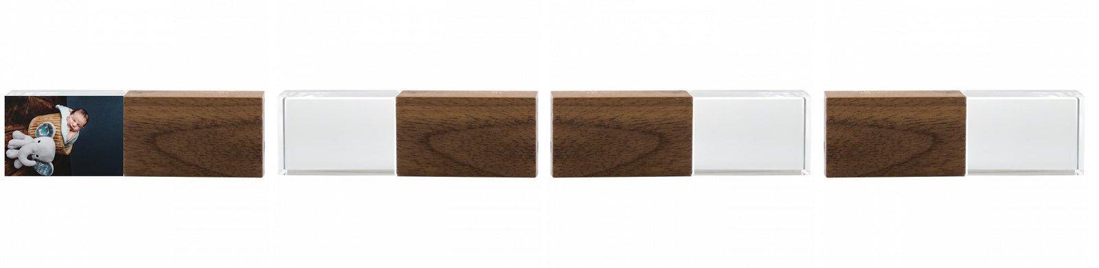Crystal USB with Maple or Walnut Wood Lid The Photographer's Toolbox PD Custom Product  The Photographer's Toolbox