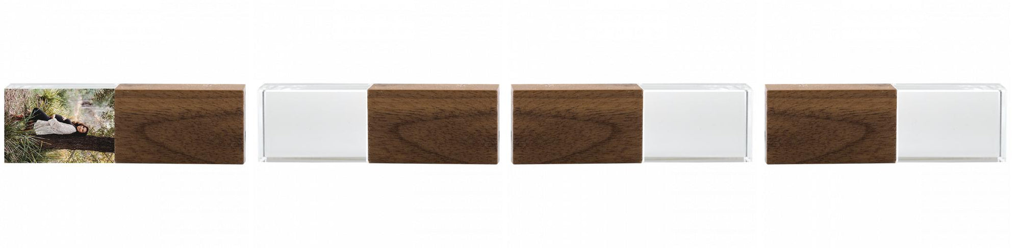 Crystal USB with Maple or Walnut Wood Lid The Photographer's Toolbox PD Custom Product  The Photographer's Toolbox