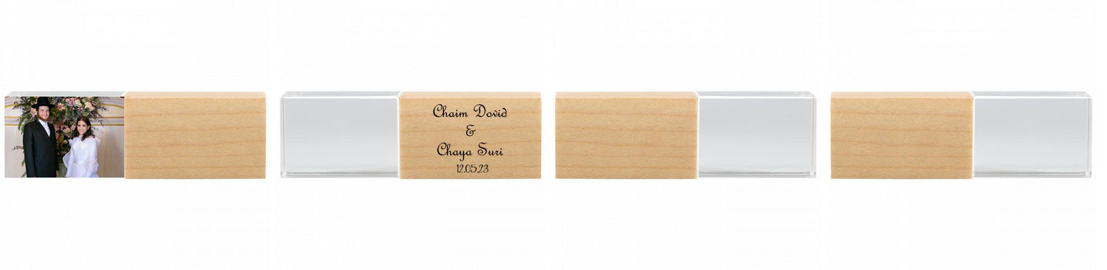 Crystal USB with Maple or Walnut Wood Lid The Photographer's Toolbox PD Custom Product  The Photographer's Toolbox