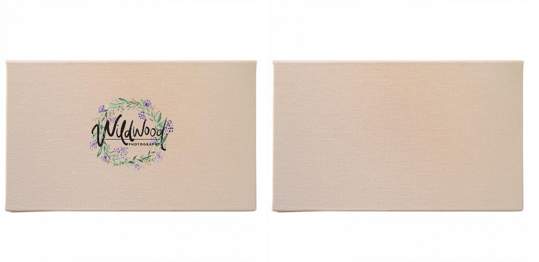 Fabric Print Box With 2 Areas - Can hold 6x4″ & 7x5″ photos. The Photographer's Toolbox PD Custom Product  The Photographer's Toolbox