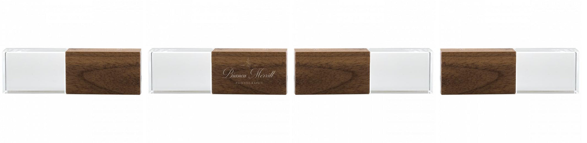 Crystal USB with Maple or Walnut Wood Lid The Photographer's Toolbox PD Custom Product  The Photographer's Toolbox