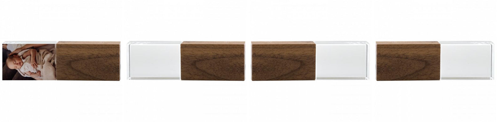 Crystal USB with Maple or Walnut Wood Lid The Photographer's Toolbox PD Custom Product  The Photographer's Toolbox