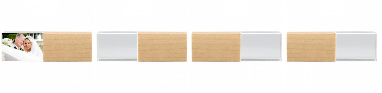 Crystal USB with Maple or Walnut Wood Lid The Photographer's Toolbox PD Custom Product  The Photographer's Toolbox