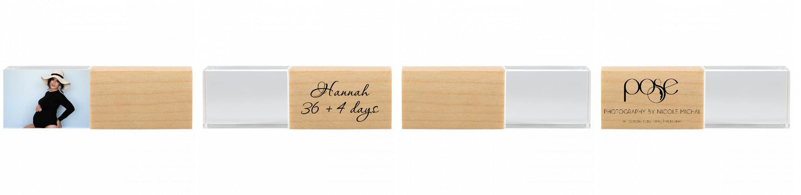 Crystal USB with Maple or Walnut Wood Lid The Photographer's Toolbox PD Custom Product  The Photographer's Toolbox