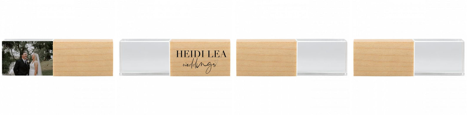 Crystal USB with Maple or Walnut Wood Lid The Photographer's Toolbox PD Custom Product  The Photographer's Toolbox