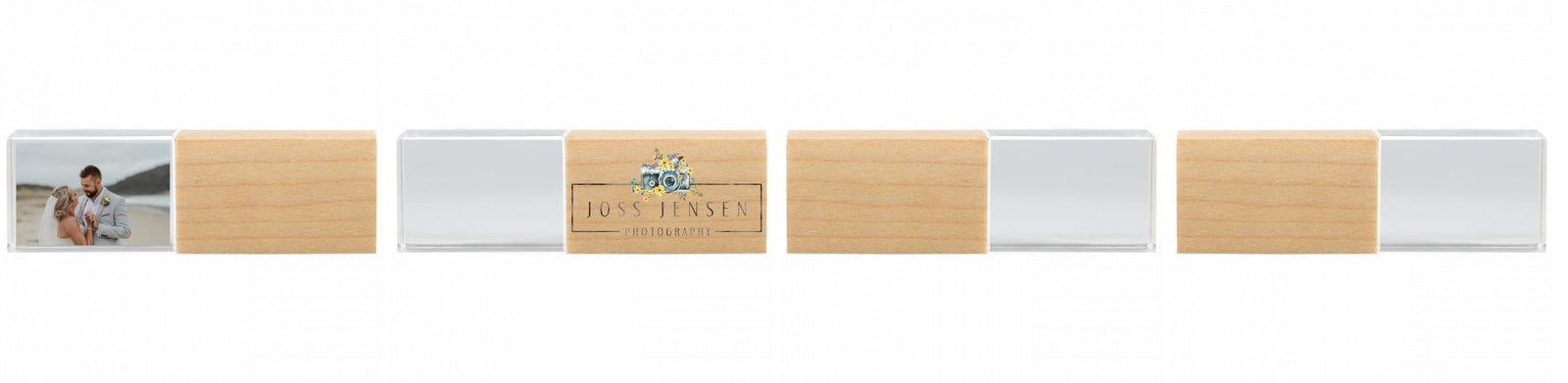 Crystal USB with Maple or Walnut Wood Lid The Photographer's Toolbox PD Custom Product  The Photographer's Toolbox