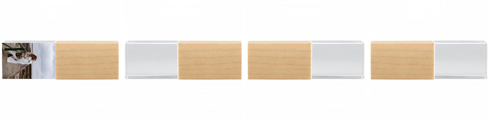 Crystal USB with Maple or Walnut Wood Lid The Photographer's Toolbox PD Custom Product  The Photographer's Toolbox