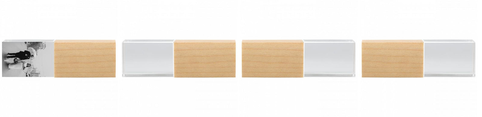 Crystal USB with Maple or Walnut Wood Lid The Photographer's Toolbox PD Custom Product  The Photographer's Toolbox