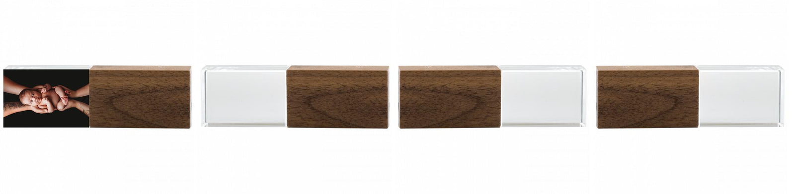 Crystal USB with Maple or Walnut Wood Lid The Photographer's Toolbox PD Custom Product  The Photographer's Toolbox