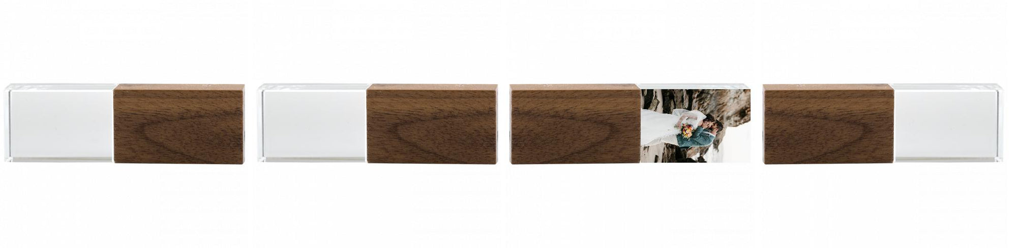 Crystal USB with Maple or Walnut Wood Lid The Photographer's Toolbox PD Custom Product  The Photographer's Toolbox