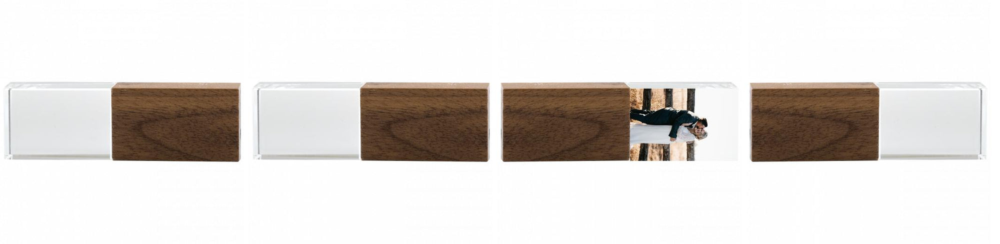 Crystal USB with Maple or Walnut Wood Lid The Photographer's Toolbox PD Custom Product  The Photographer's Toolbox