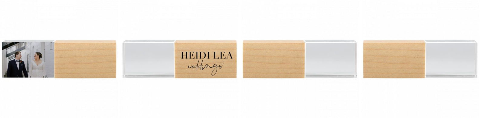 Crystal USB with Maple or Walnut Wood Lid The Photographer's Toolbox PD Custom Product  The Photographer's Toolbox