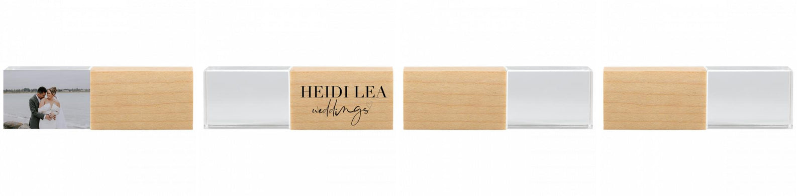 Crystal USB with Maple or Walnut Wood Lid The Photographer's Toolbox PD Custom Product  The Photographer's Toolbox