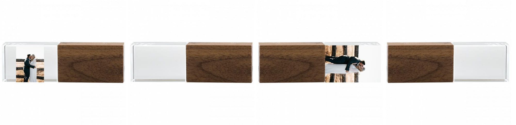 Crystal USB with Maple or Walnut Wood Lid The Photographer's Toolbox PD Custom Product  The Photographer's Toolbox