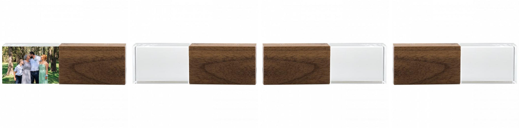 Crystal USB with Maple or Walnut Wood Lid The Photographer's Toolbox PD Custom Product  The Photographer's Toolbox
