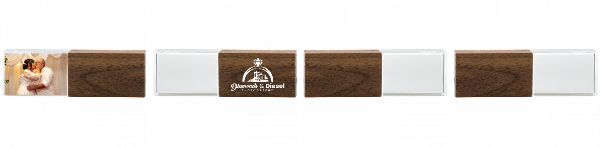 Crystal USB with Maple or Walnut Wood Lid The Photographer's Toolbox PD Custom Product  The Photographer's Toolbox