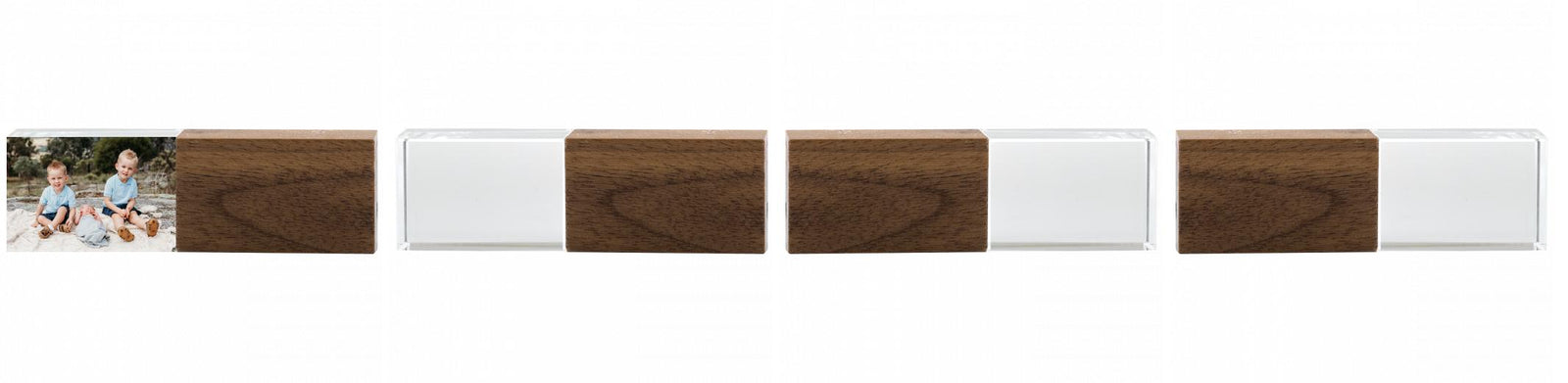 Crystal USB with Maple or Walnut Wood Lid The Photographer's Toolbox PD Custom Product  The Photographer's Toolbox