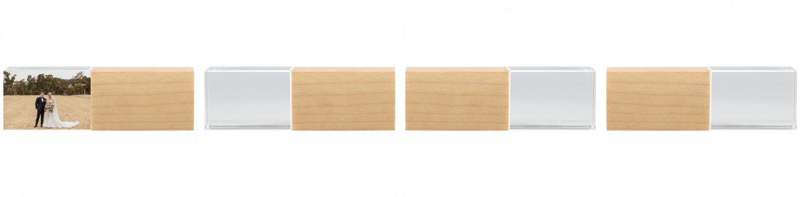 Crystal USB with Maple or Walnut Wood Lid The Photographer's Toolbox PD Custom Product  The Photographer's Toolbox