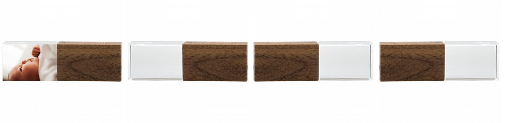 Crystal USB with Maple or Walnut Wood Lid The Photographer's Toolbox PD Custom Product  The Photographer's Toolbox